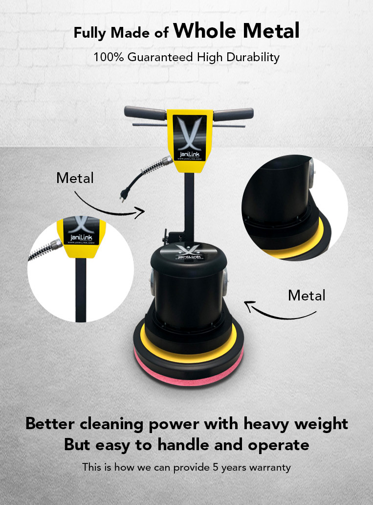whole metal, high durability, cleaning power, heavy weight, easy to handle.